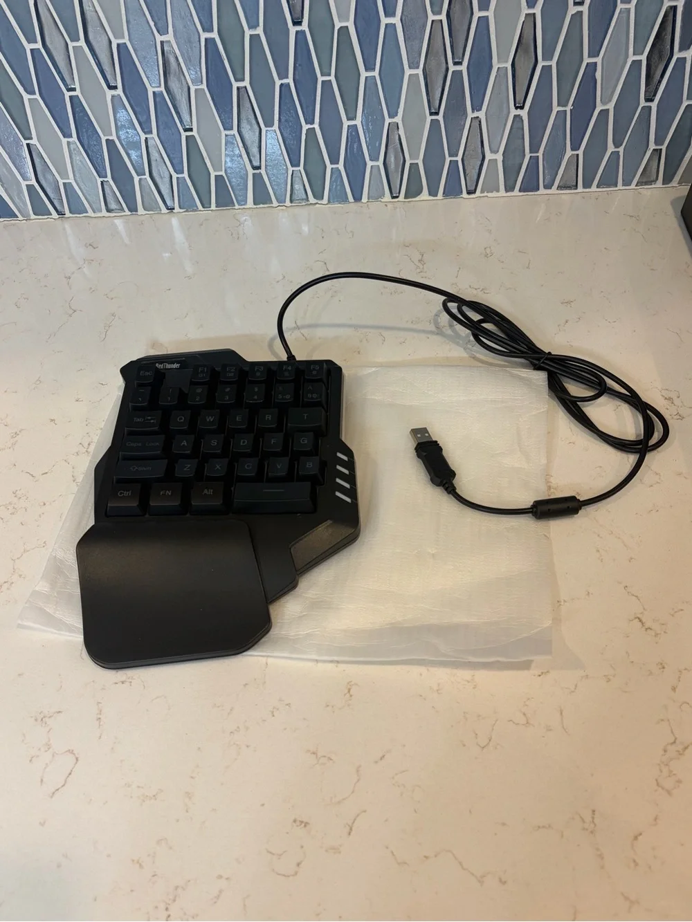 RedThunder One-Handed RGB Gaming Keyboard and Mouse Combo, 35 Keys